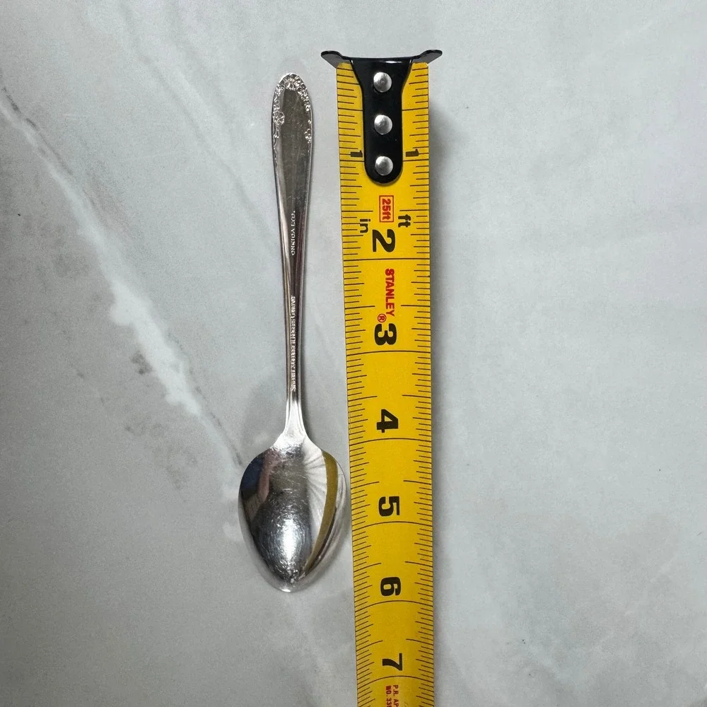 Set of 4 Oneida Simeon L & George H Rogers‎ Silver Plated Teaspoons Lot 1